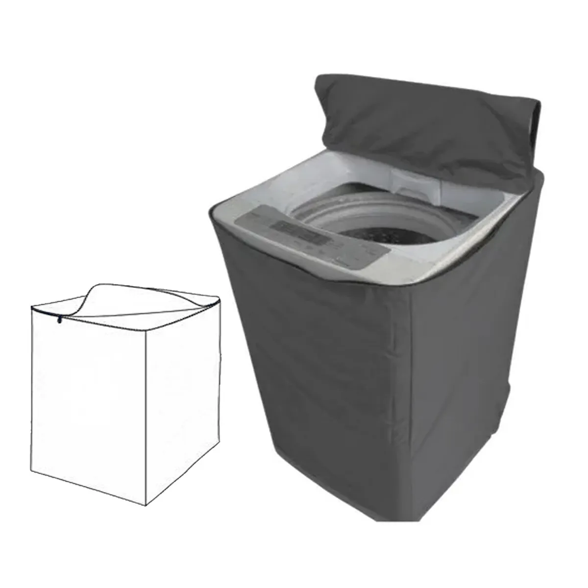 GENERICO - Funda para Lavadora Impermeable  10-15 Kg Aleatorio