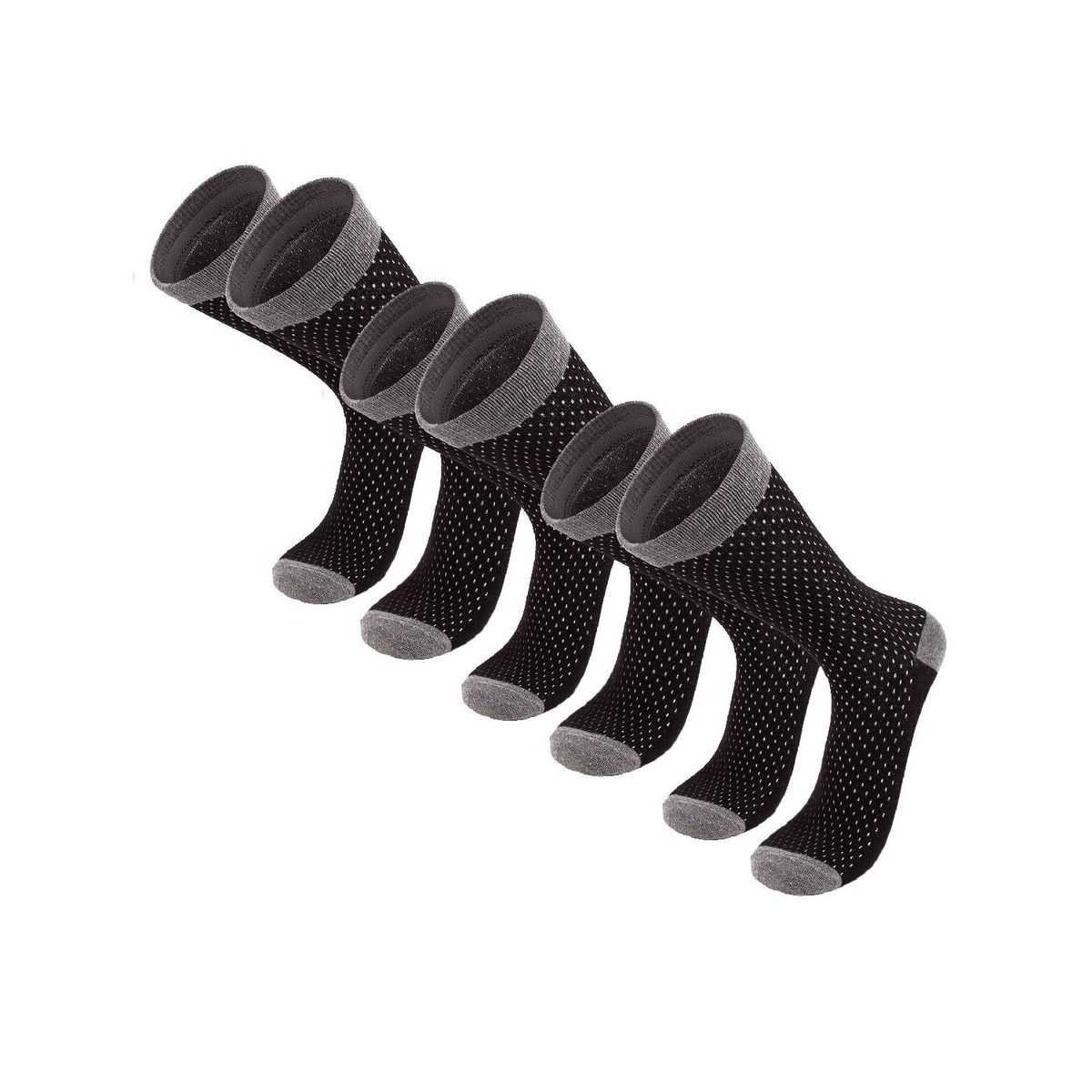 SILVERA NANOTECH - Medias vestir hombre mujer de algodón peruano antibacteriales 3 Pack