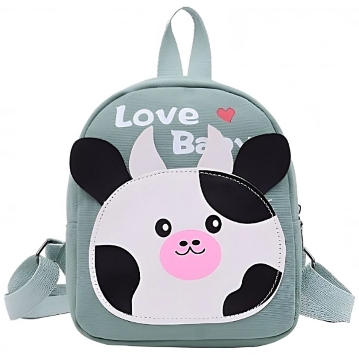 MINARI - Mochila para Niños Lonchera Escolar Vaquita Verde Claro