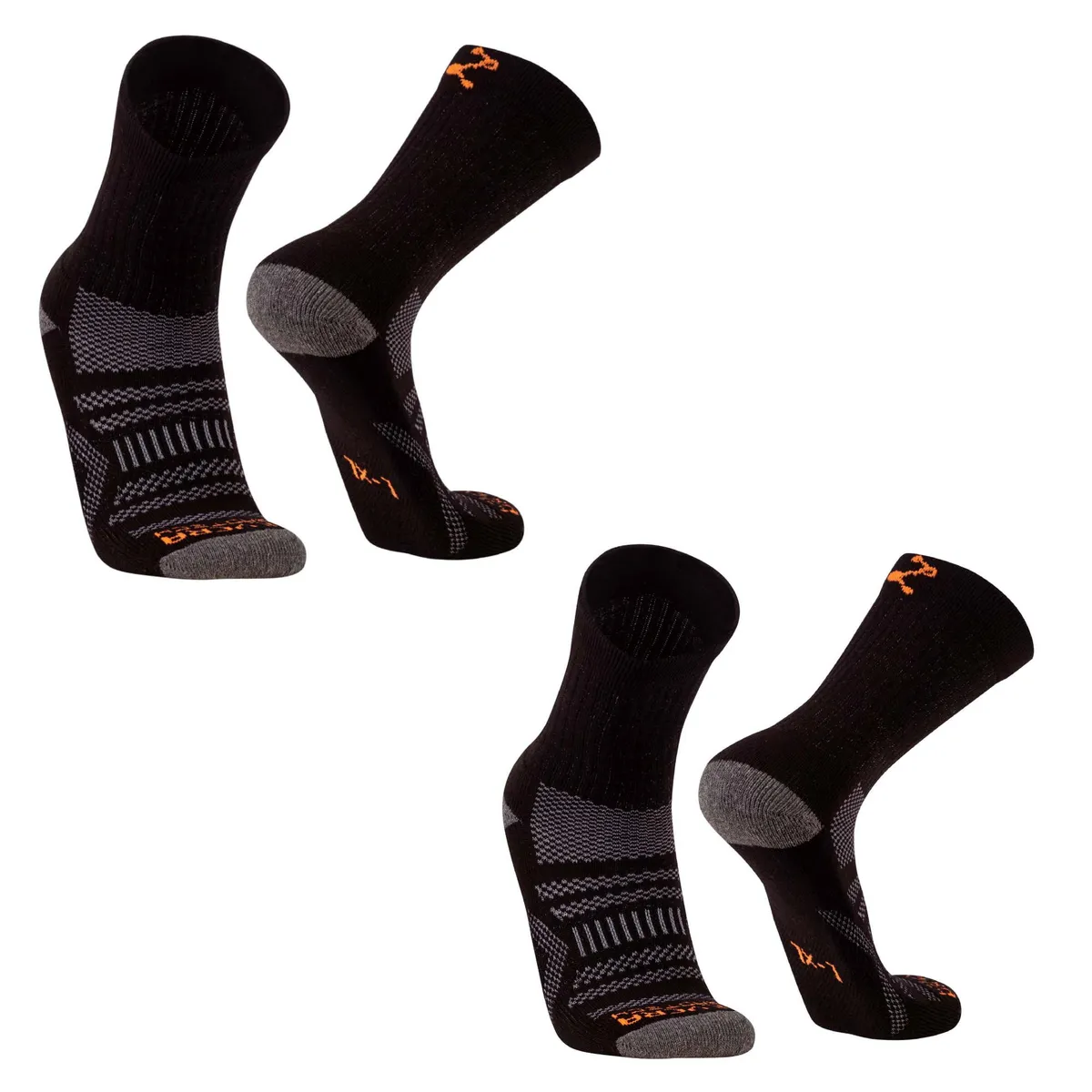 SILVERA NANOTECH - Medias trekking deportivas antibacterial 2-pack-