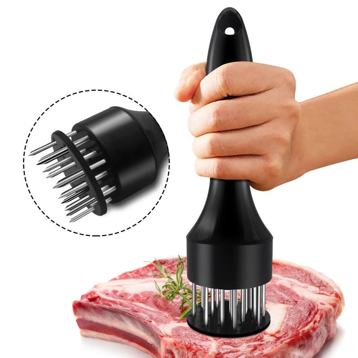 MEGIMPERU - Ablandador de Carne 16 Puntas de Acero