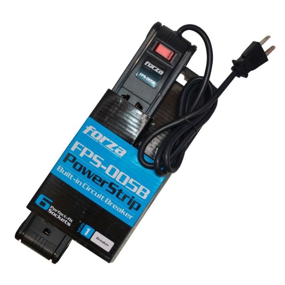 FORZA - Forza Supresor de Picos 6 Tomas 220V Regleta - FPS-005B