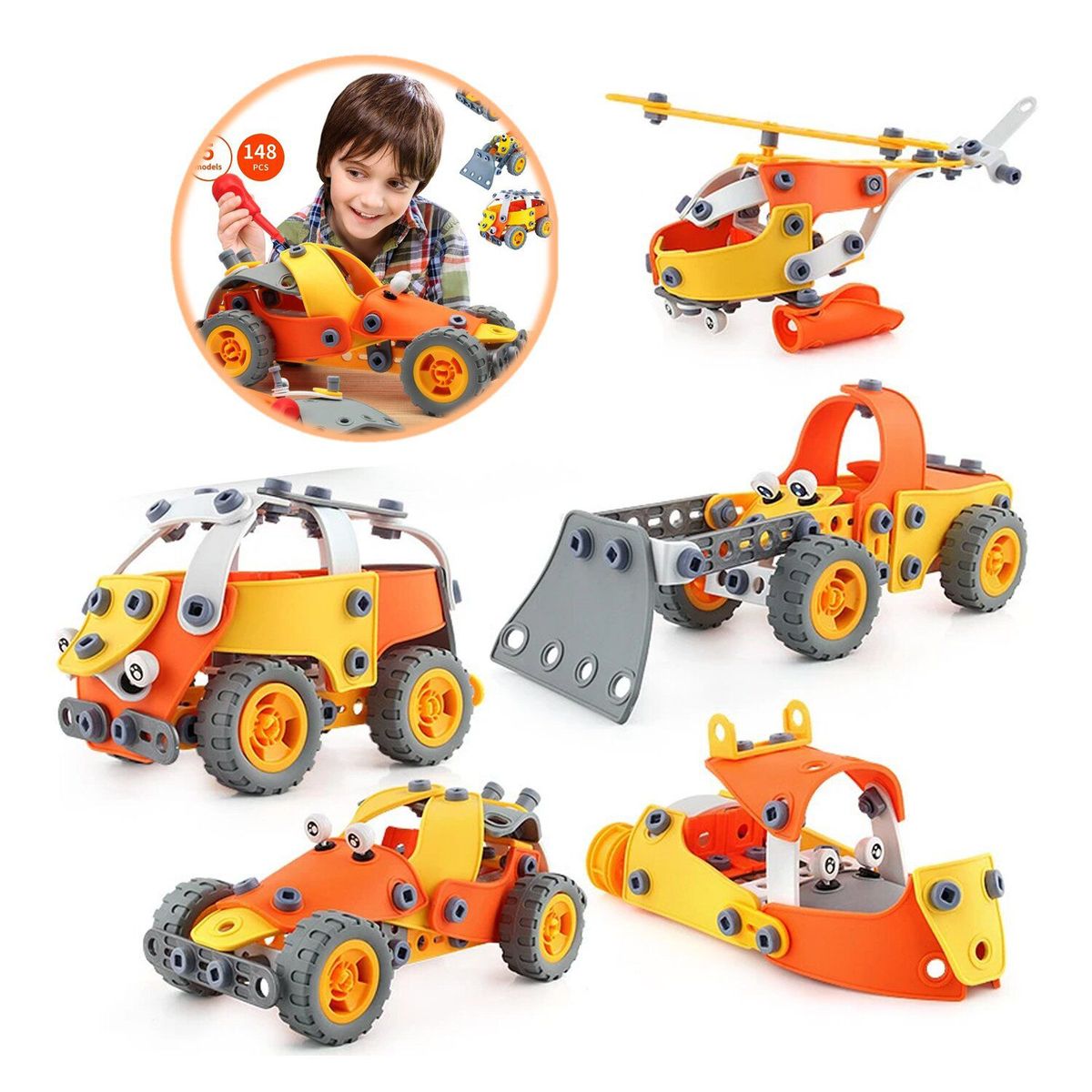 GENERICO - Juguete Didáctico Bloques de Construcción 5 en1