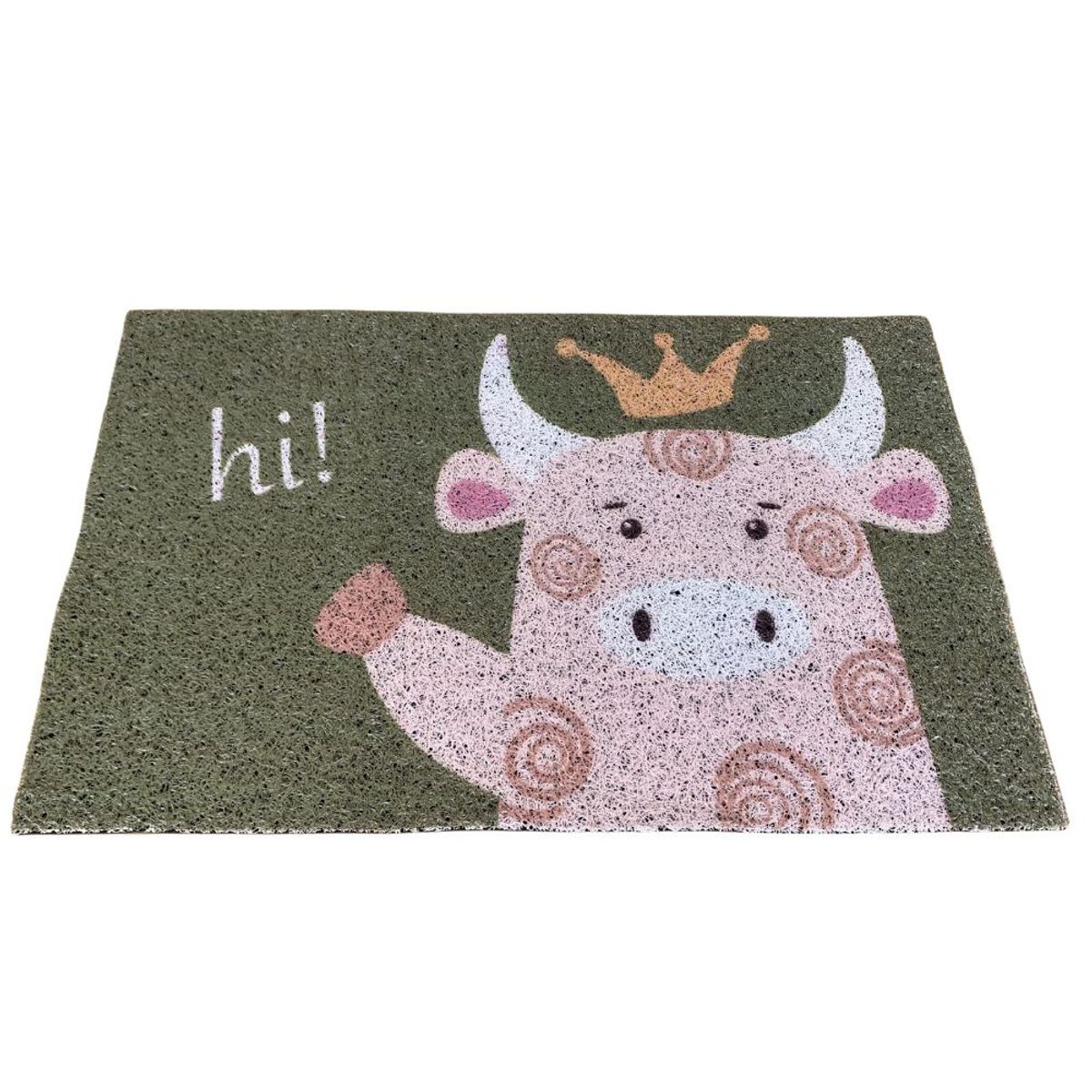 MINARI - Alfombra Tapete Piso Absorbente Antideslizante de Baño Vaquita V 84A