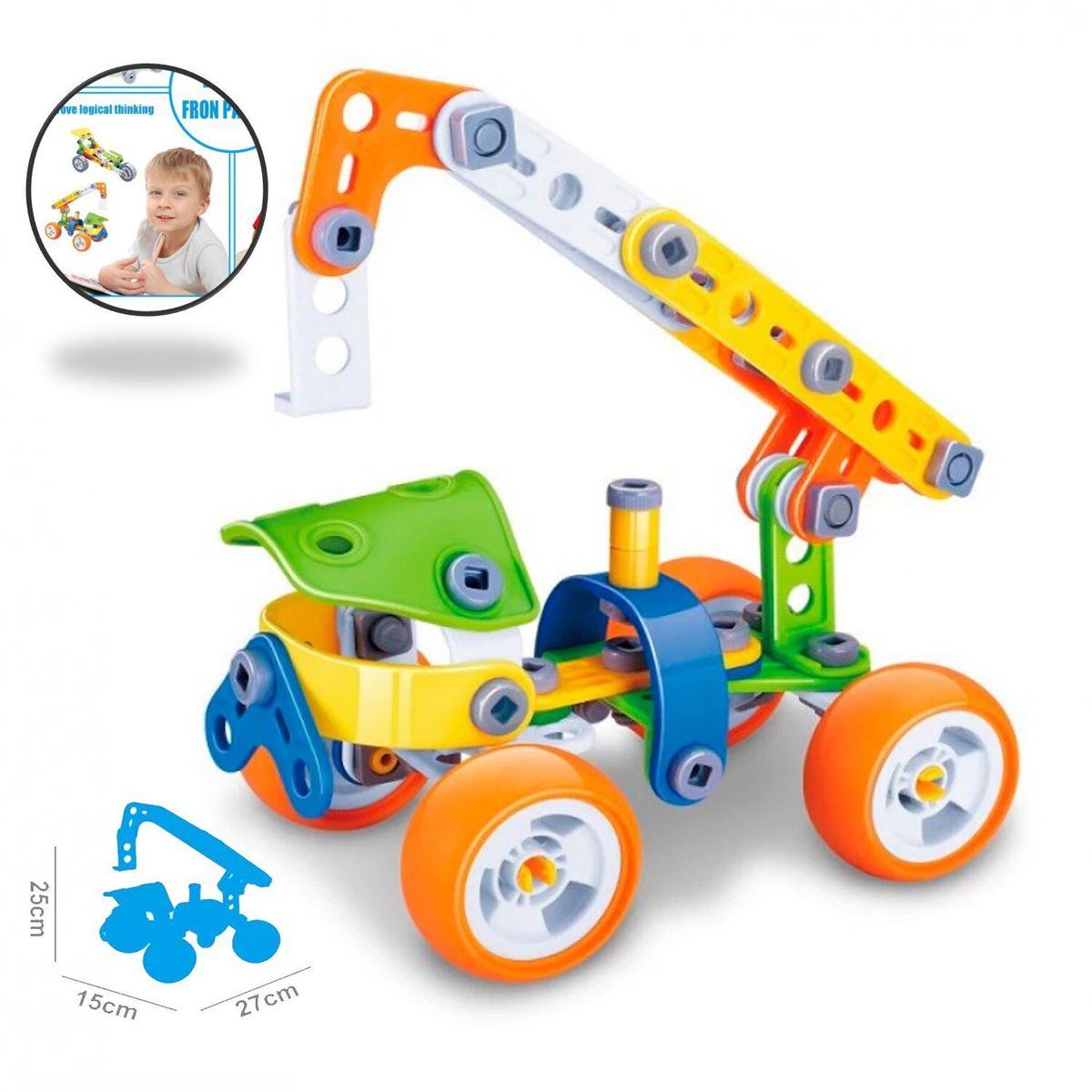 GENERICO - Juguete Vehículo de Construcción Flexible 98P