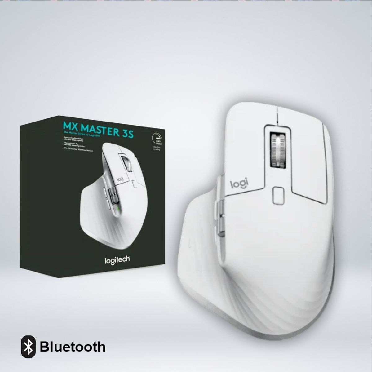 LOGITECH - MOUSE LOGITECH MX MASTER 3S BLUETOOTH SENSOR 8K DPI 7 BOTONES USB-C