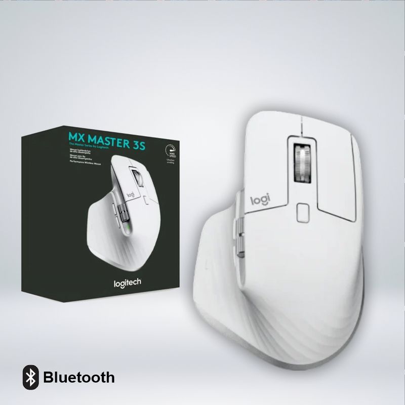 LOGITECH - MOUSE LOGITECH MX MASTER 3S BLUETOOTH SENSOR 8K DPI 7 BOTONES USB-C
