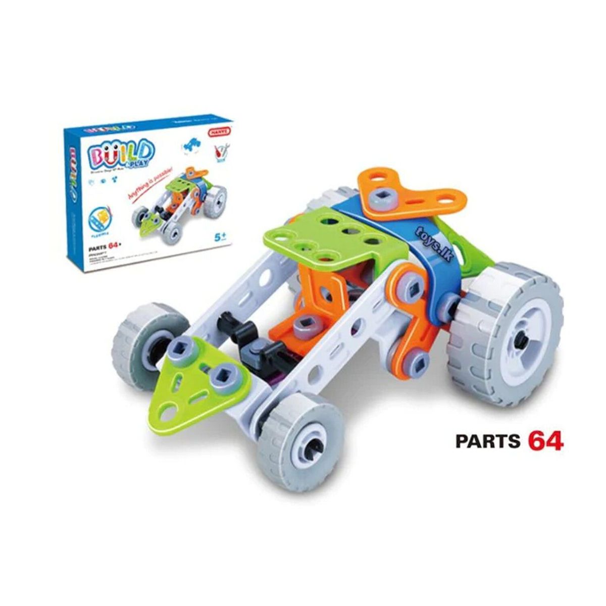 GENERICO - Juguete Vehículo de Construcción Flexible 64P