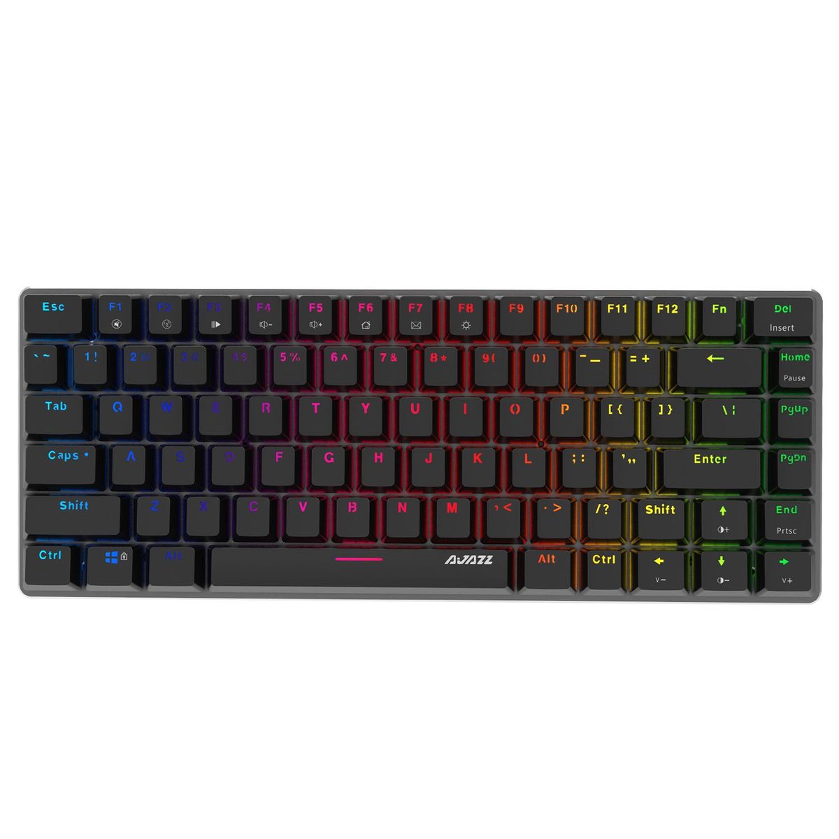 GENERICO - Teclado Mecánico Gamer Luces Led RGB - Negro
