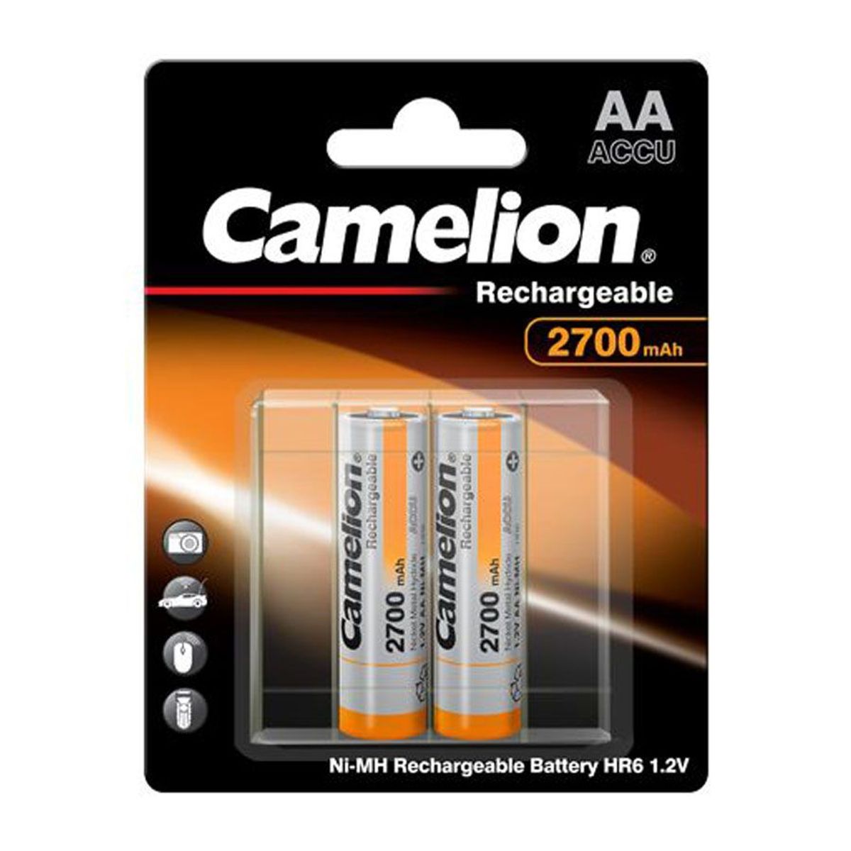 CAMELION - Pilas Recargables Camelion AA de 2700mah