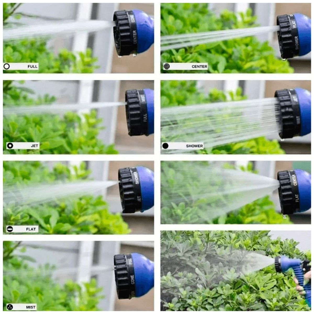 MINARI - Manguera Expandible de 30m con Pistola 7 Chorros