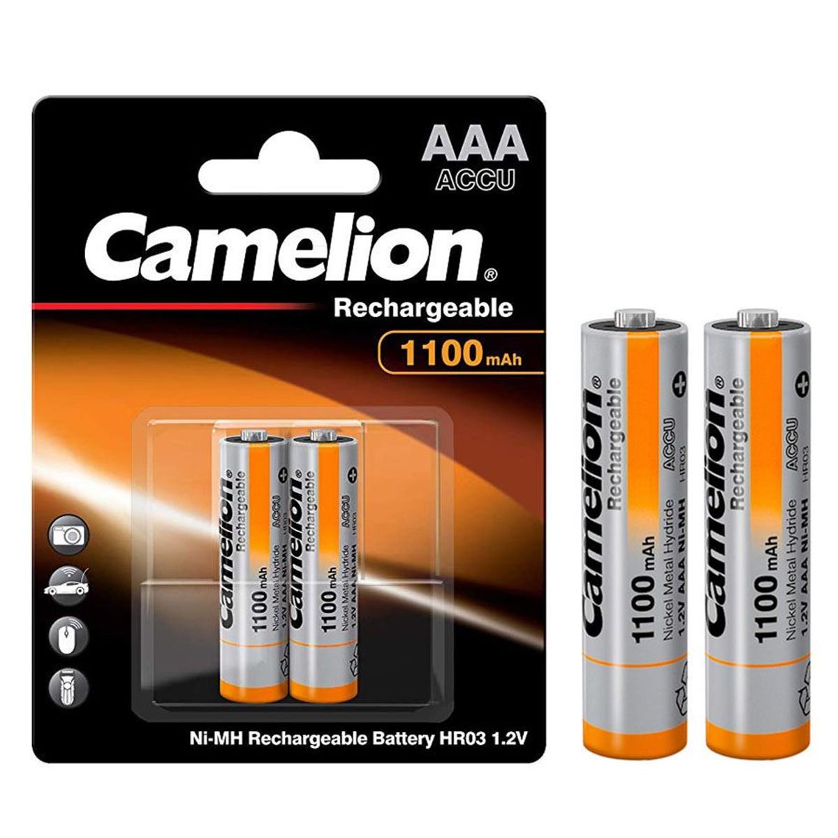 CAMELION - Pilas Recargables Camelion AAA de 1100mah