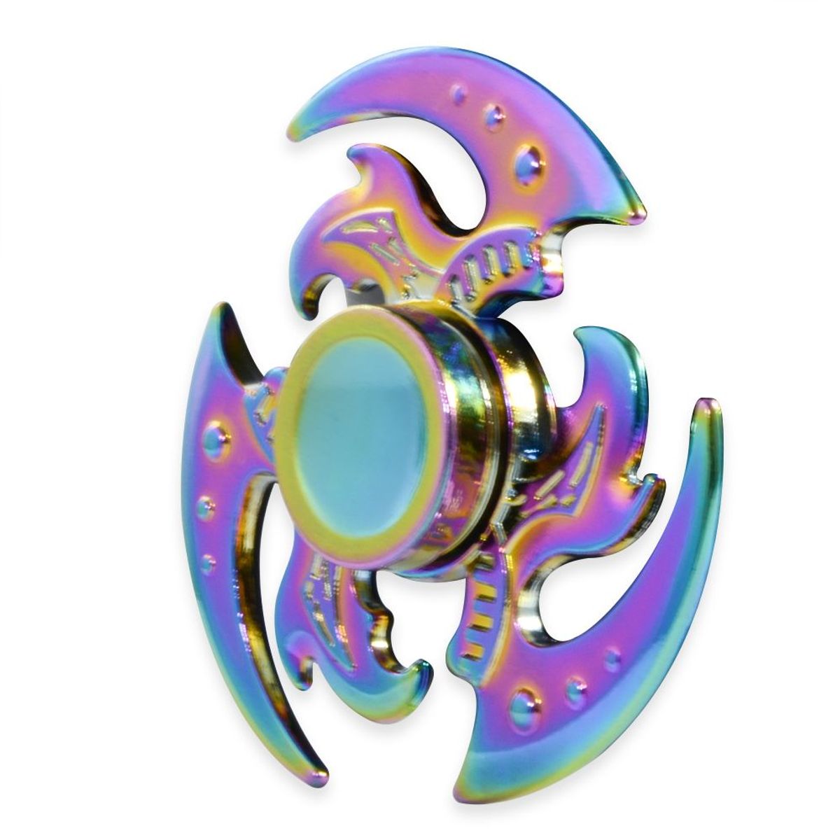 GENERICO - Spinner hand fidget juguete mano antiestres relajante dragon wings metal tornasol