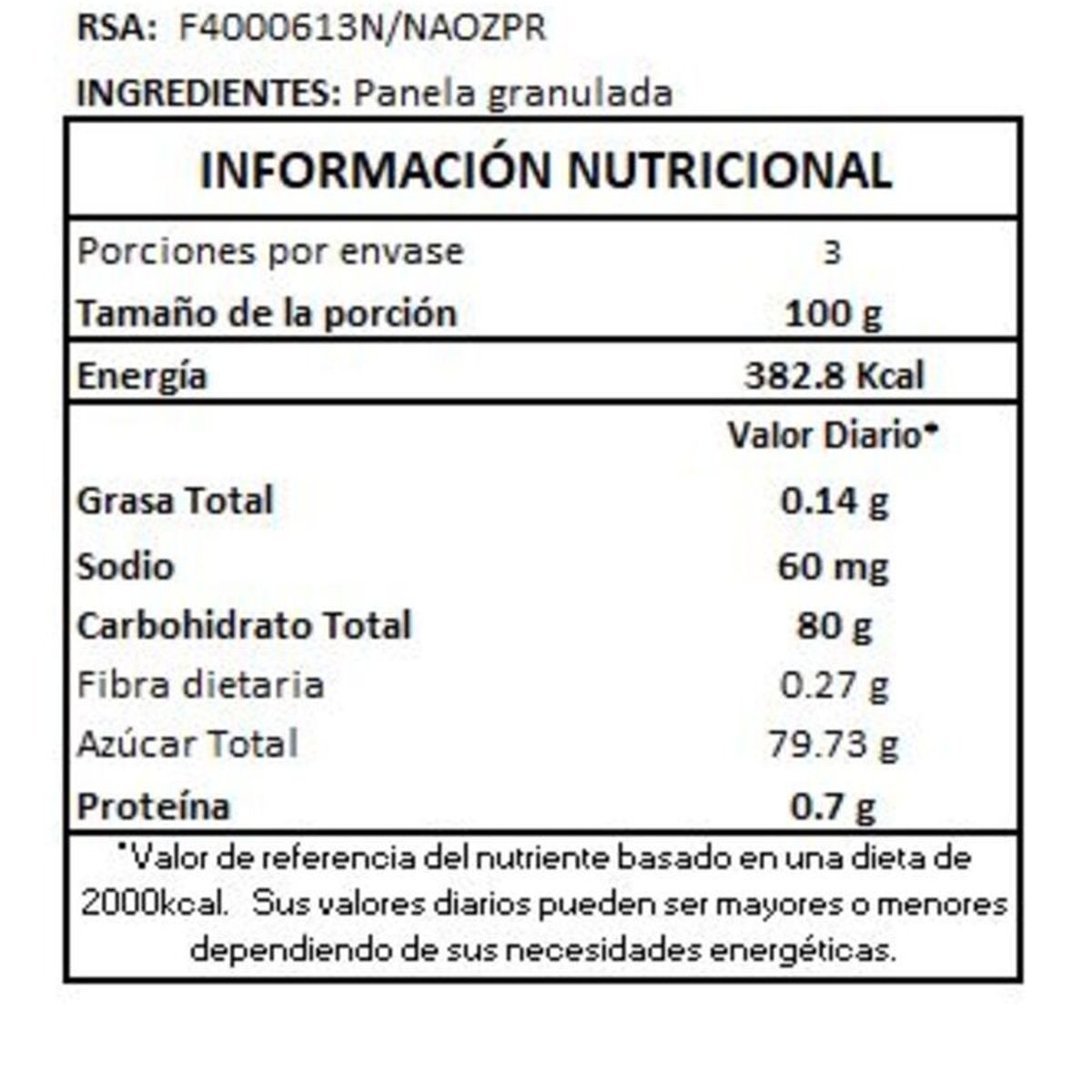 ONZA - Panela Onza caja 300 sobres