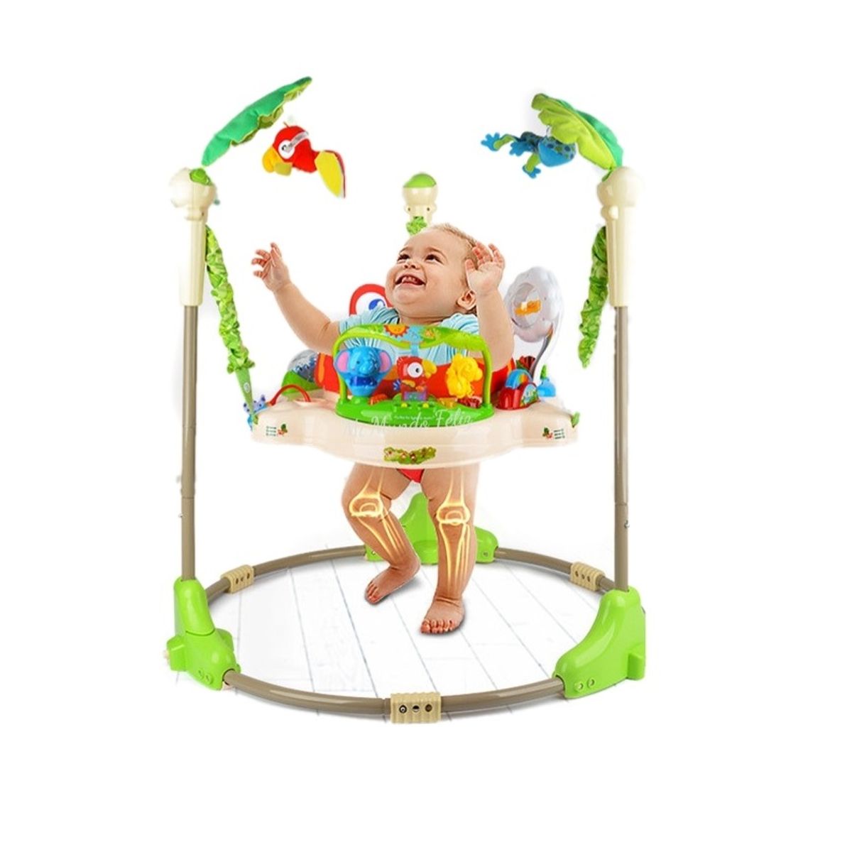 IDEAL - Saltarin para Bebe Asiento Giratorio Jumper Musical