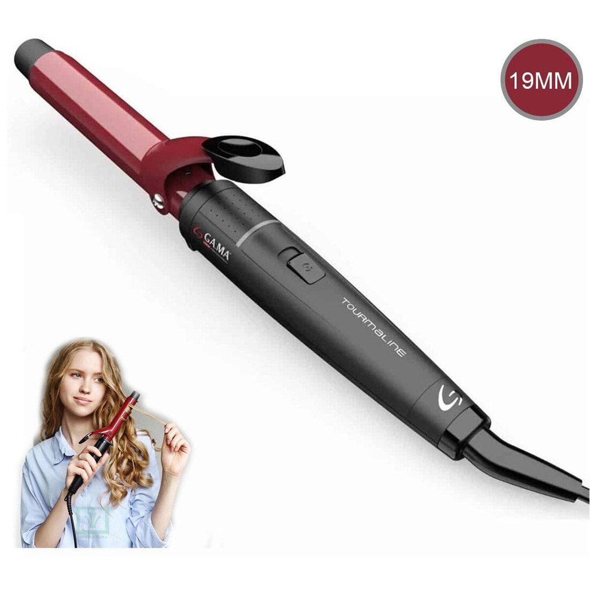 GAMA - Rizador Gama Tourmalina Nano Silver 220°C 19MM 221.