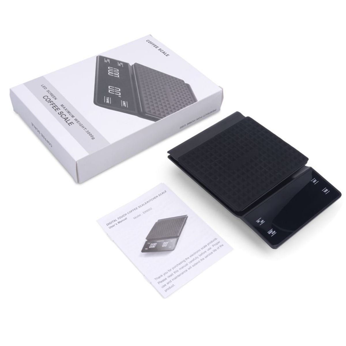 OEM - Balanza Digital Profesional Con Temporizador 3kg-01g Café Cocina