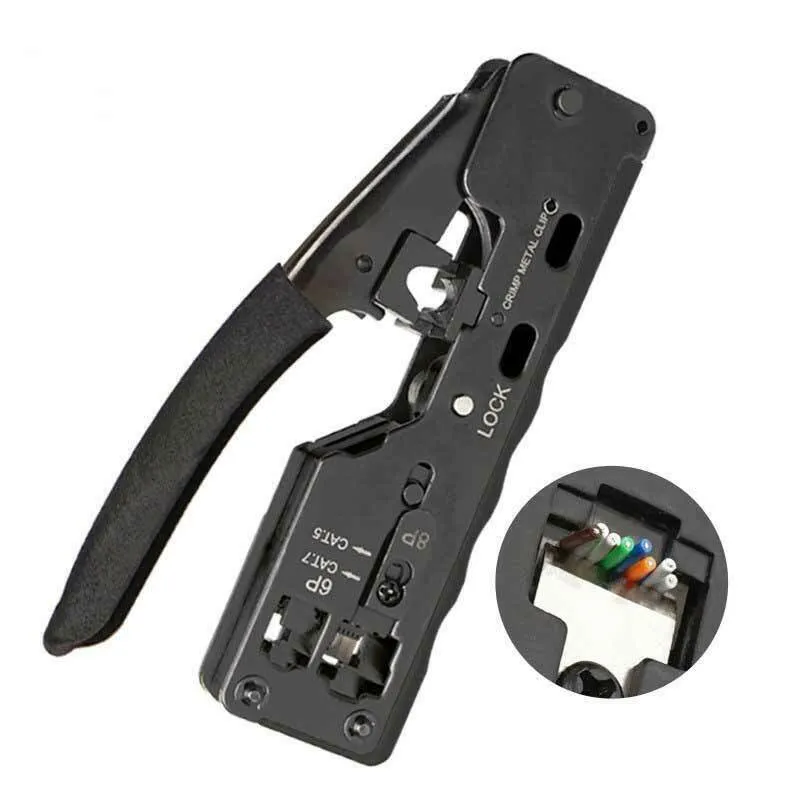 OEM - Crimpeador Crimpeadora Crimping Pass Through RJ45 Cat5e Cat6 Cat7
