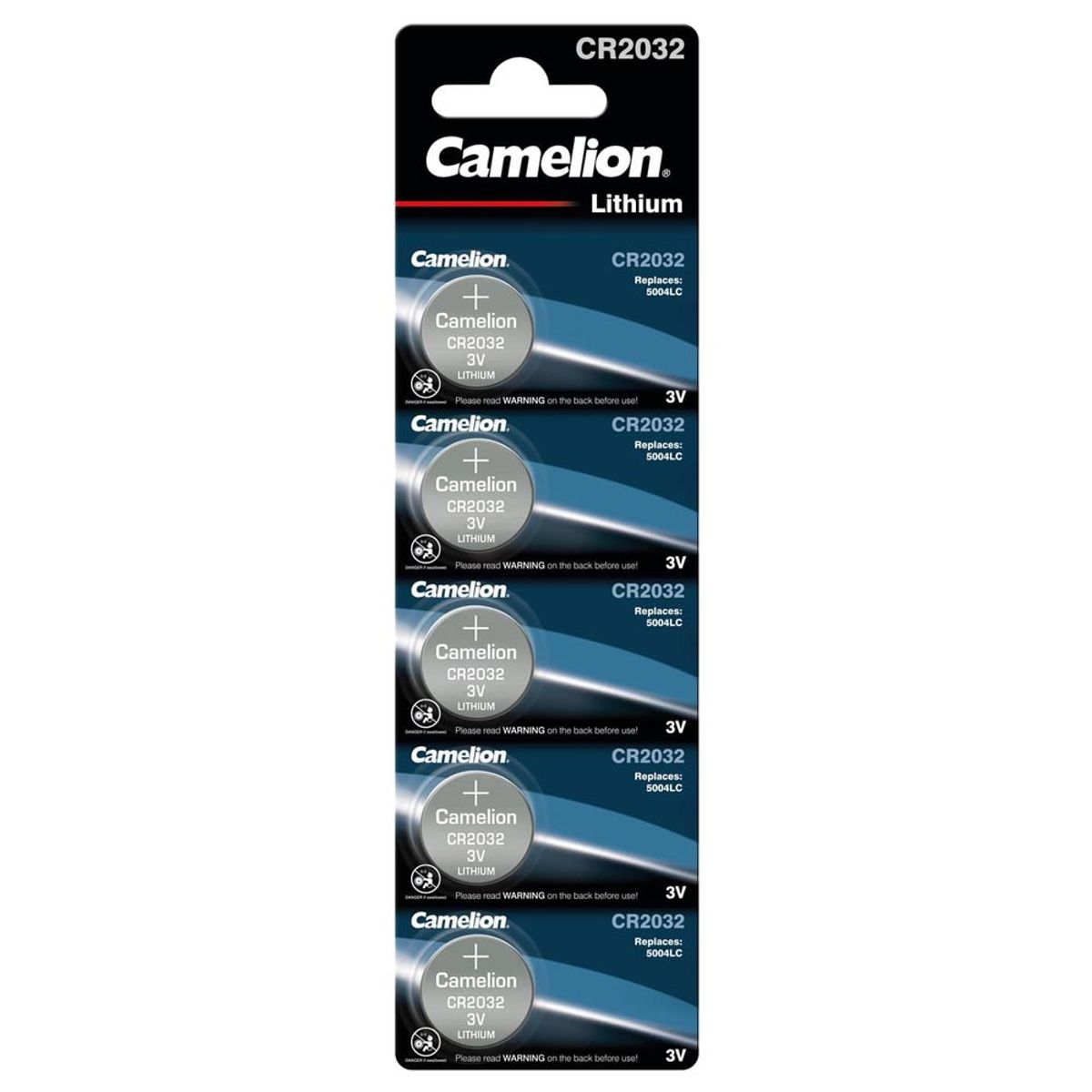 CAMELION - Camelion Pilas CR2032 3V x5 Unidades