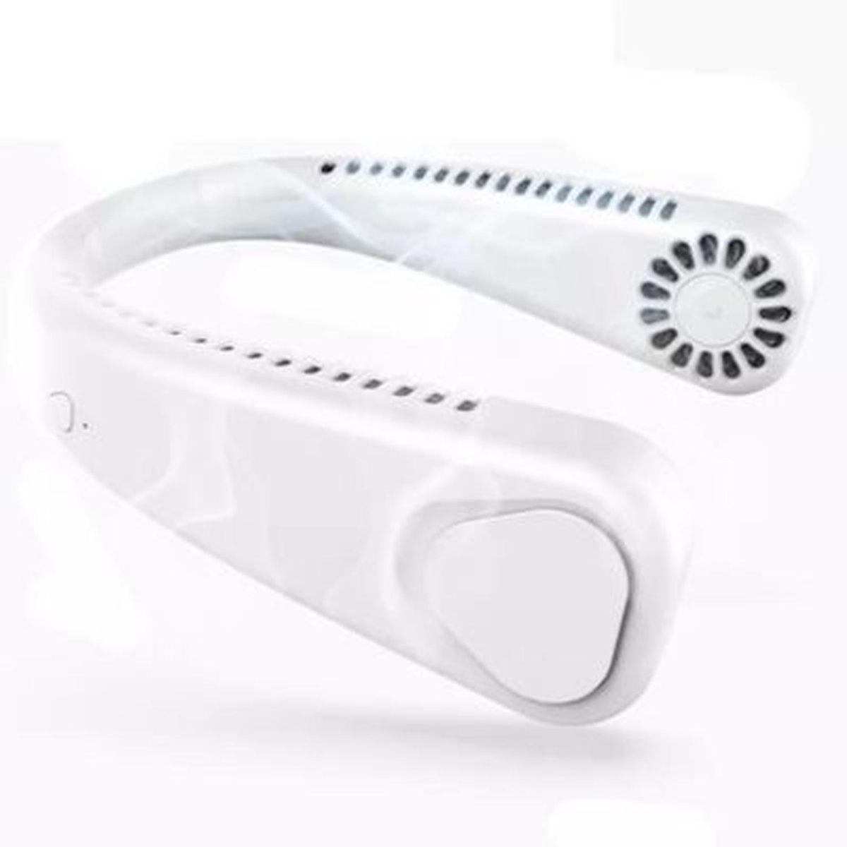 GENERICO - Ventilador de cuello portatil recargable - Blanco