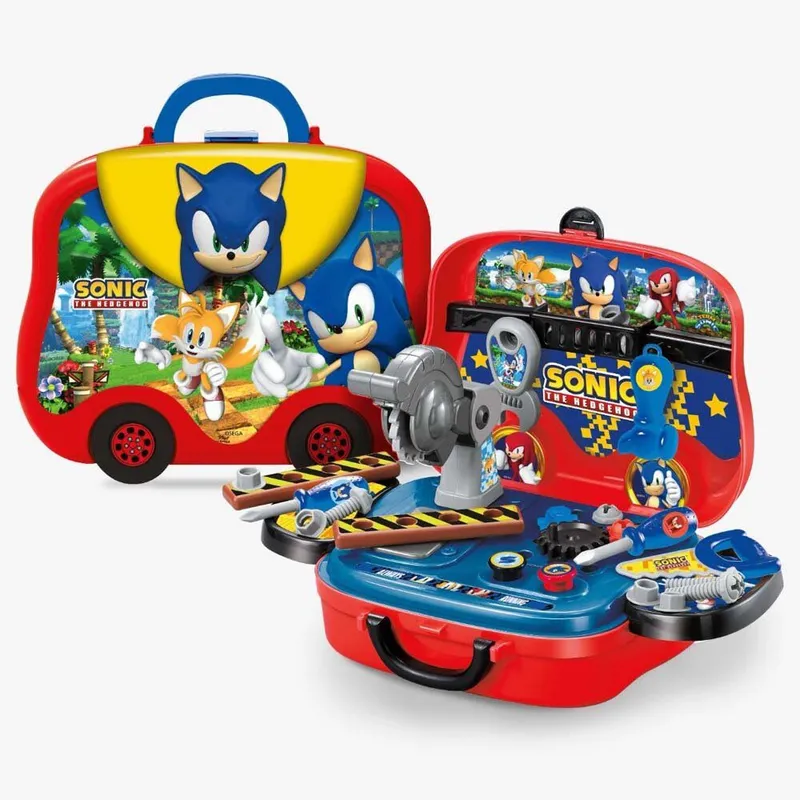 SONIC - Set De Herramientas Y Lonchera 2 En 1 The Hedgehog / Sega