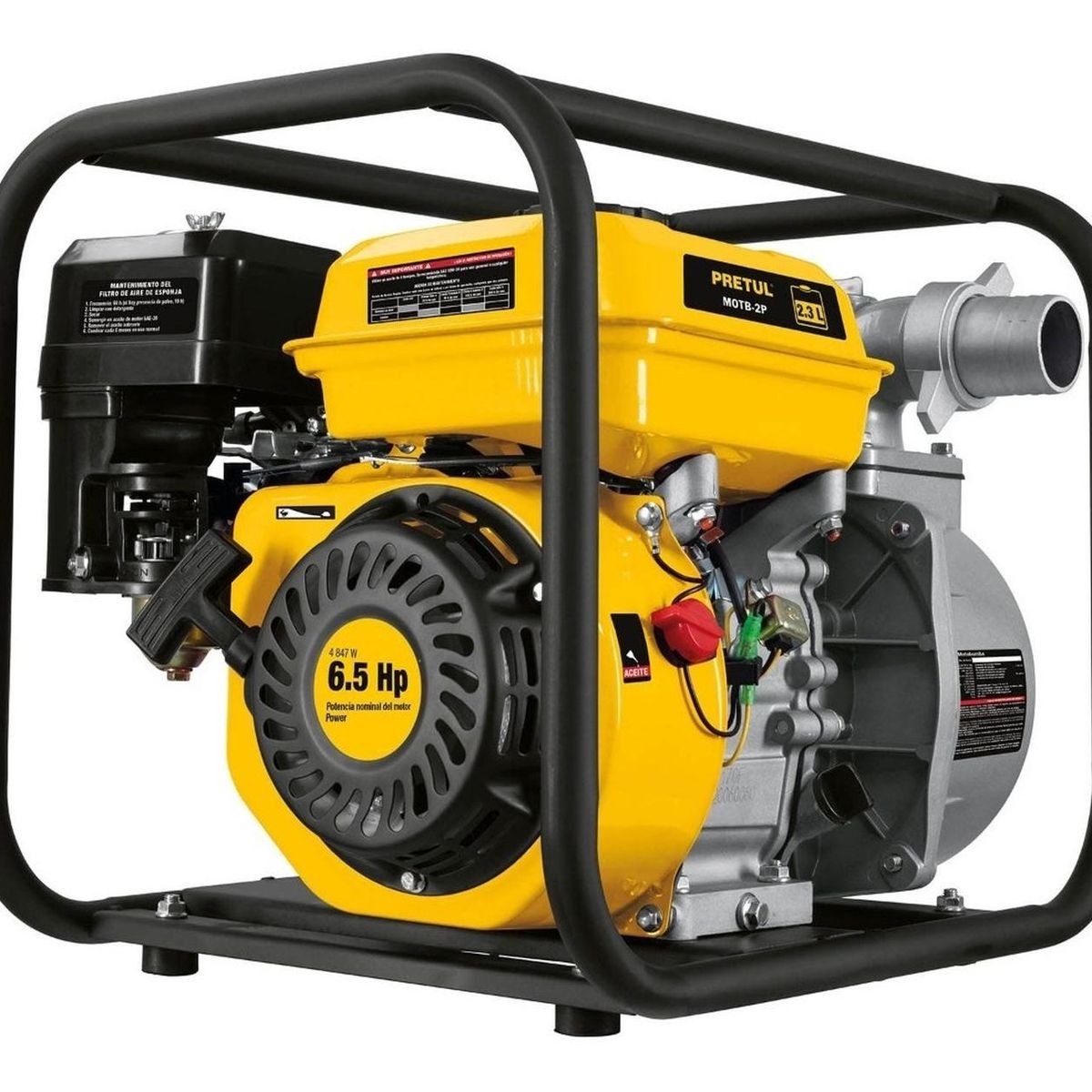 PRETUL - Motobomba 2" x 2" 6 1/2 HP Pretul