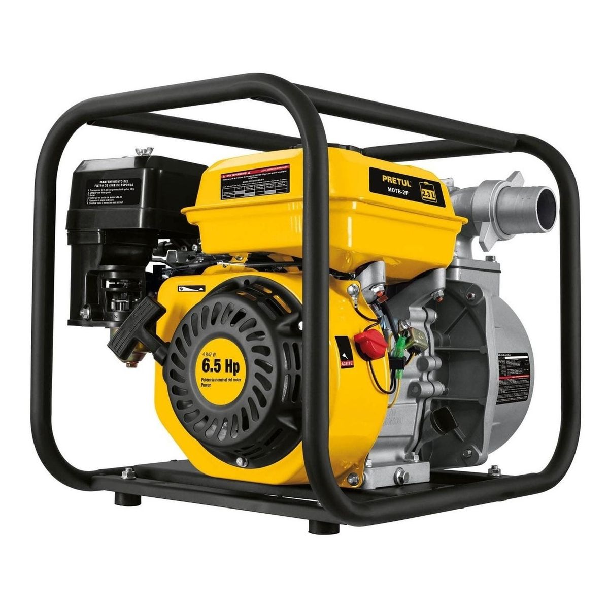 PRETUL - Motobomba 2" x 2" 6 1/2 HP Pretul