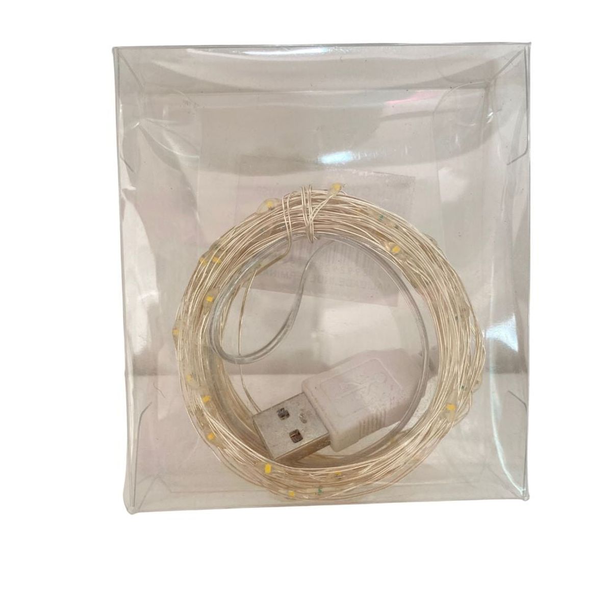 FLORIPA - Cable Led Con 100 Luces Blanco Cálido Usb Cv843 FLORIPASTORE