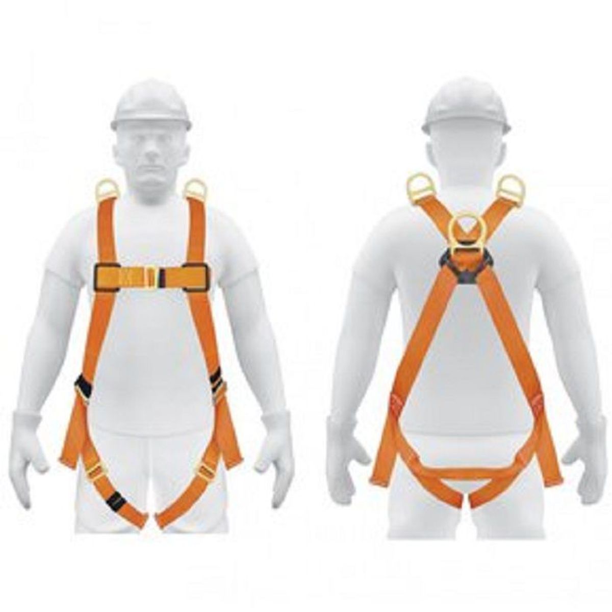 TRUPER - Arnés de cuerpo completo con 3 anillos, ANSI Truper