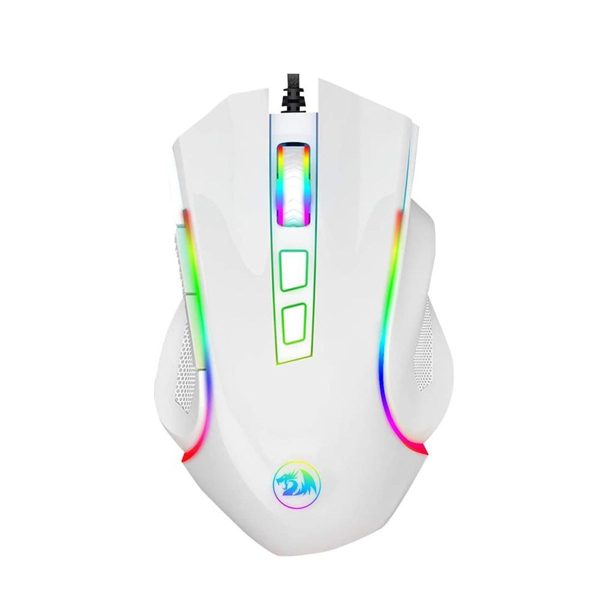 REDRAGON - Mouse Redragon Griffin White M607W-RGB 7200 DPI