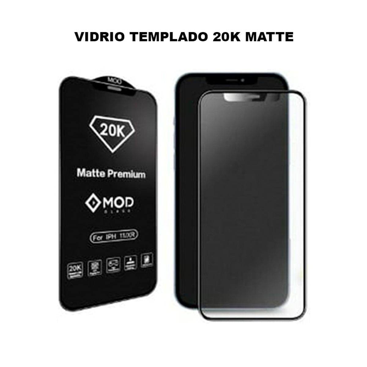 GENERICO - Mica para iPhone 13 Protector de Pantalla Black 20K Mate Antishock