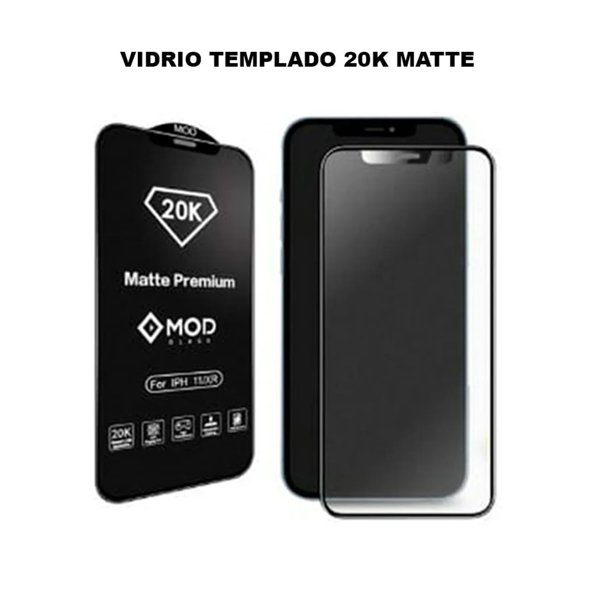 GENERICO - Mica iPhone 13 Pro Max Protector de Pantalla Black 20K Mate Antishock