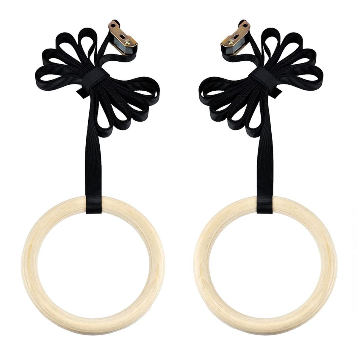 SPORT FITNESS - Anilla de madera aros olímpicos gimnasia crossfit calistenia