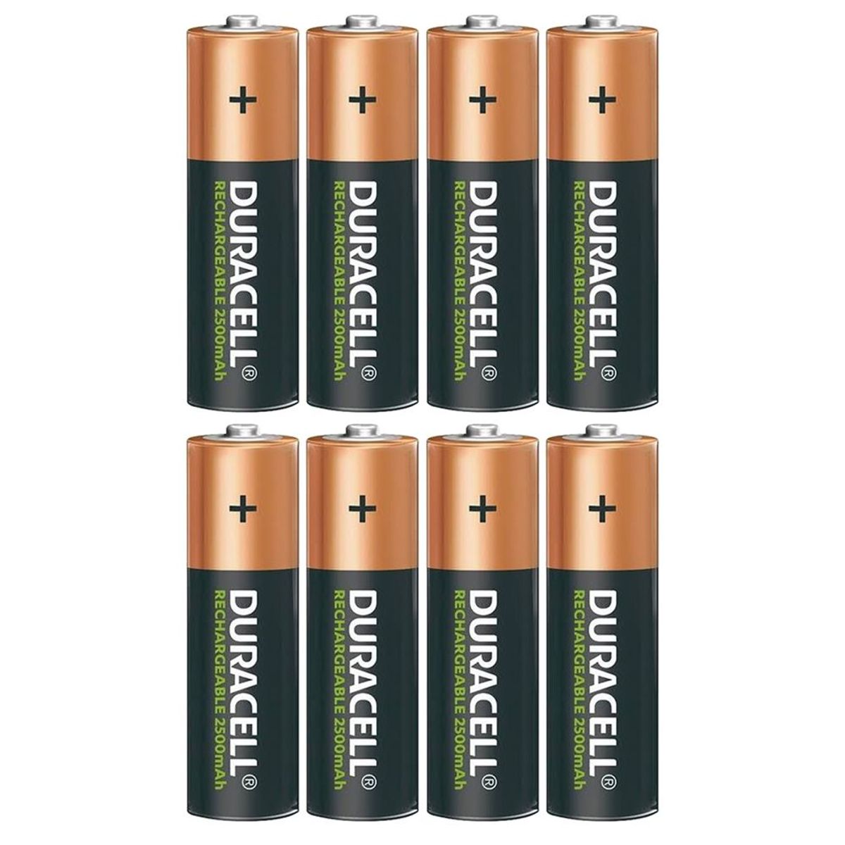 DURACELL - Pilas Duracell Recargables AA de 2500mah x8 unidades