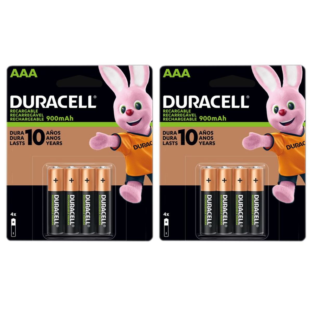 DURACELL - Pilas Duracell Recargables AAA de 900mah x8 unidades