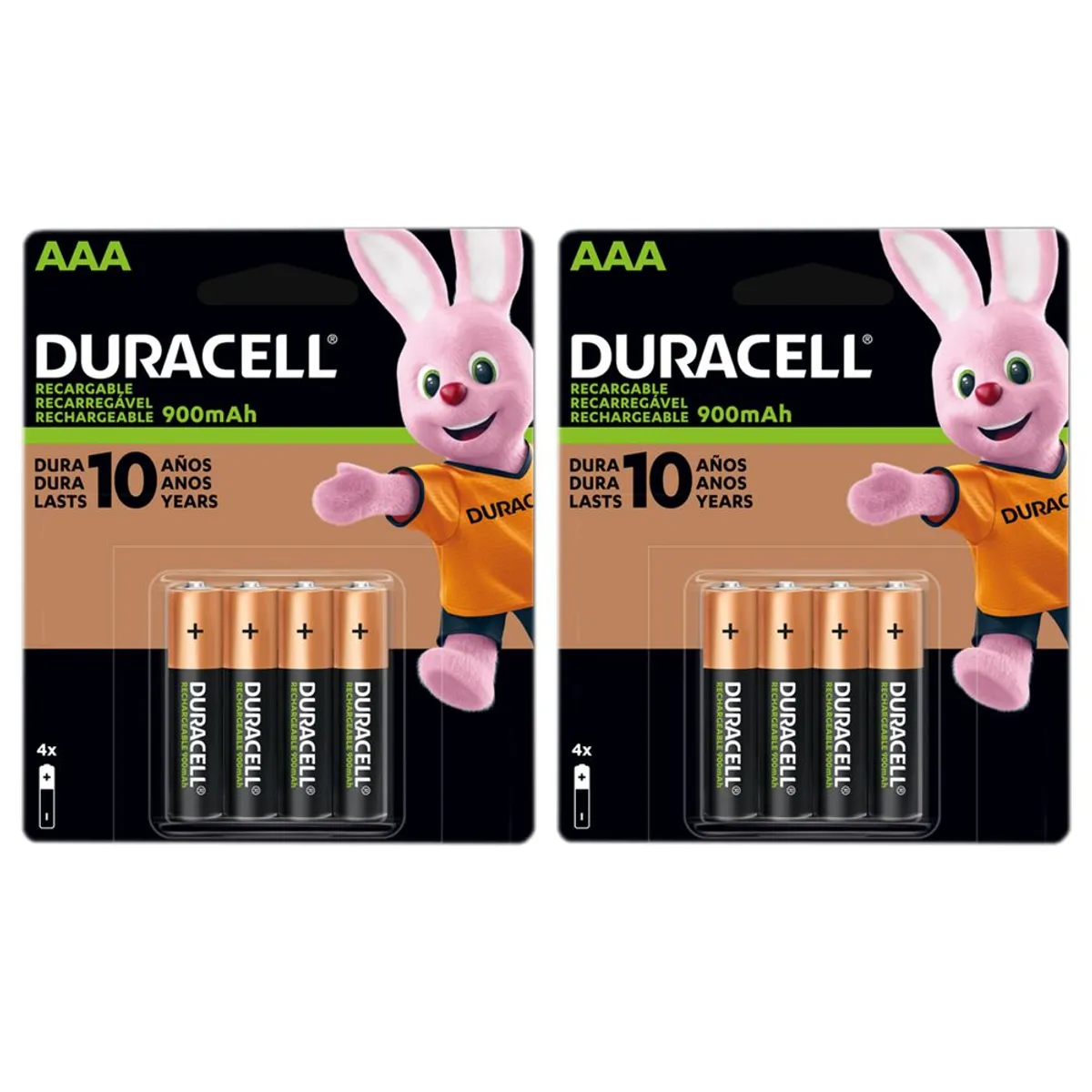 DURACELL - Pilas Duracell Recargables AAA de 900mah x8 unidades