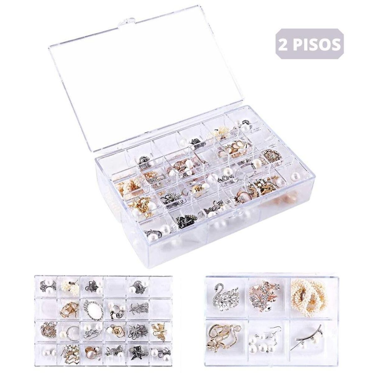 MINARI - Joyero Organizador de Joyas Anillos Pulseras Acrílico 368J