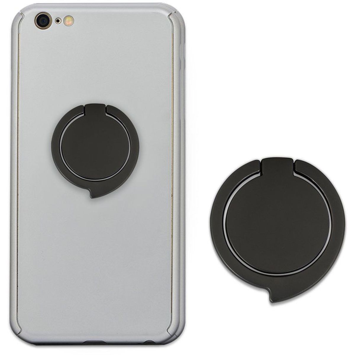 GENERICO - Ring phone holder stand  de celular movil tablet guiño negro