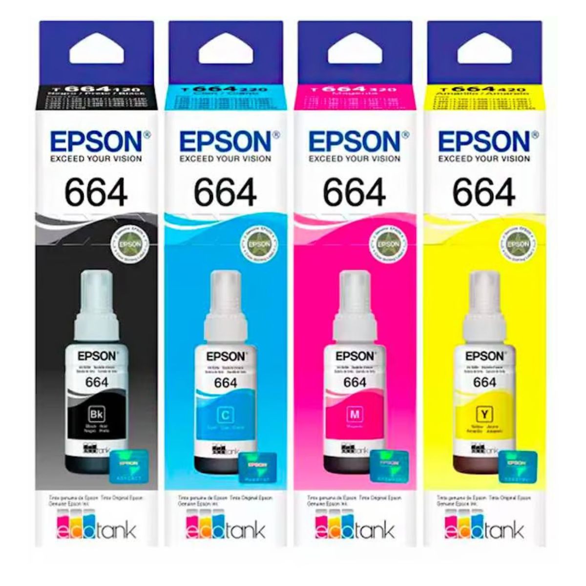 EPSON - Tinta Epson T664 Kit 4 colores
