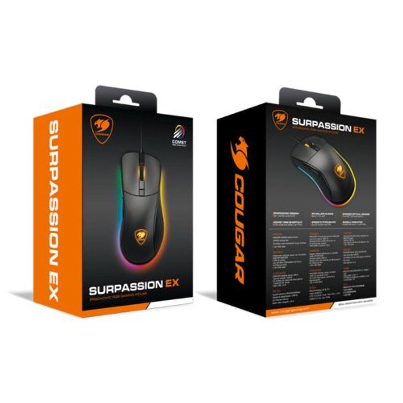 COUGAR - Cougar MOUSE OPTICO SURPASSION EX RGB 6400 DPI