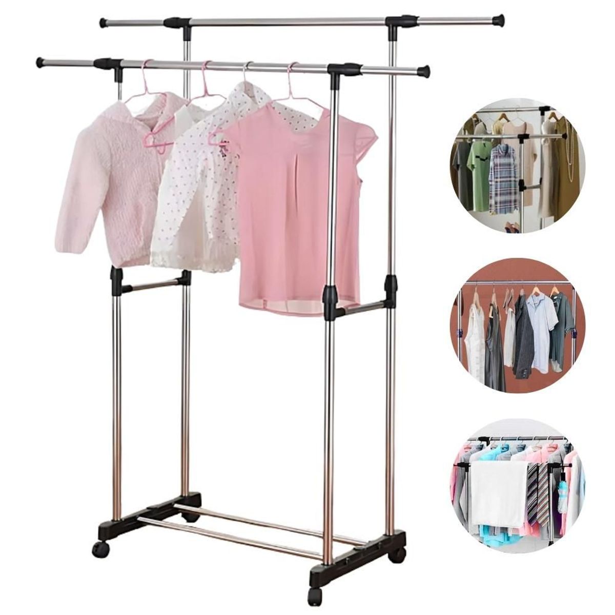 MINARI - Perchero Colgador Estante Organizador Exhibidor de Ropa 369P