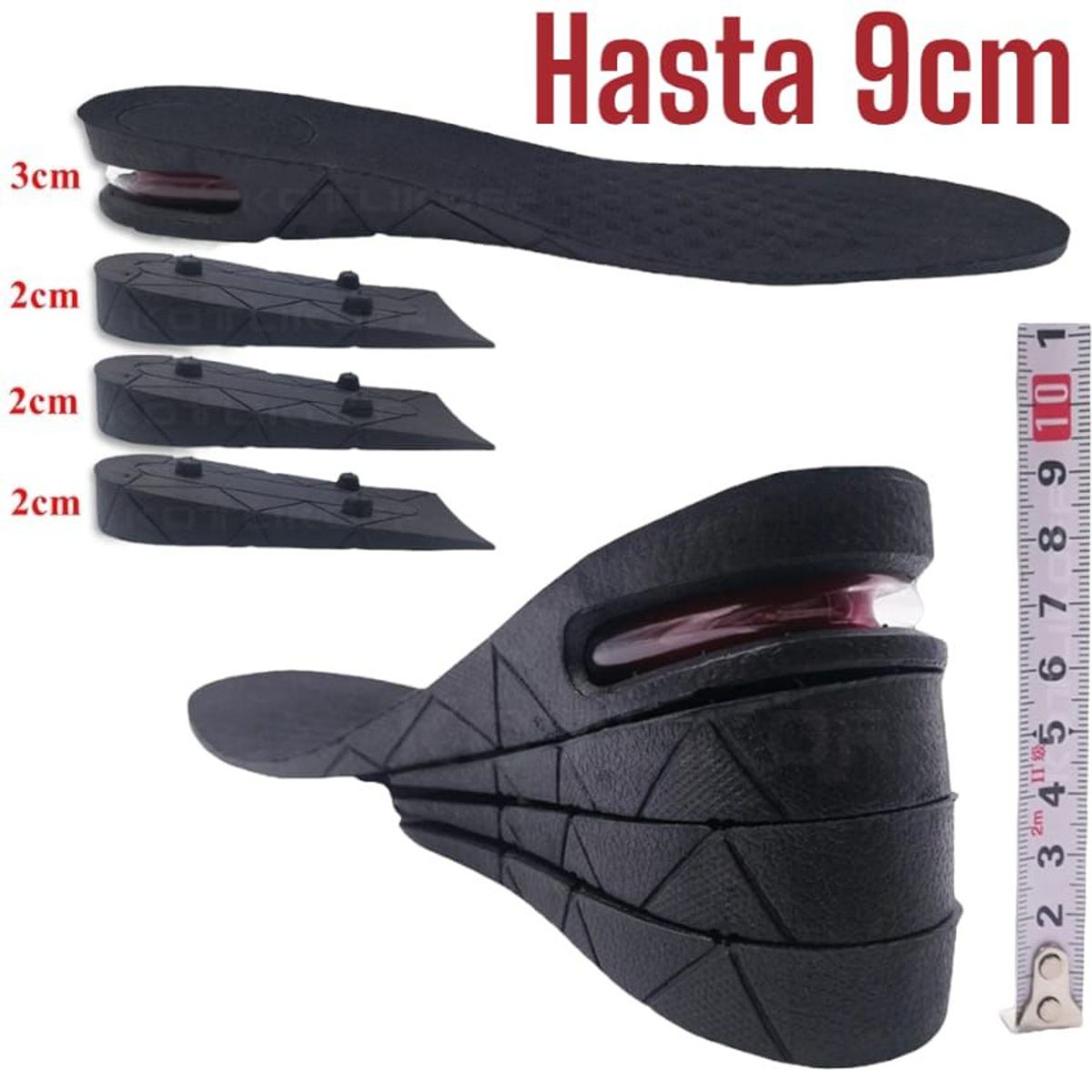 OEM - Plantillas Crece 9cm Elevate Shoes  Cápsula de Aire