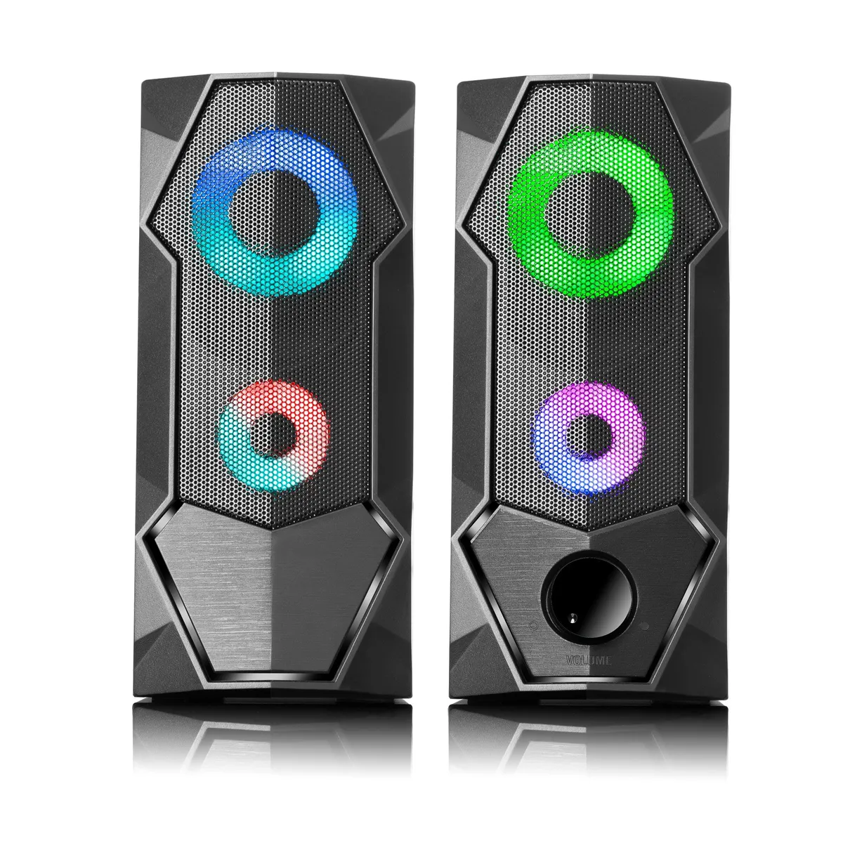 MICRONICS - Parlante KRIPTON Multimedia Gamer Sound MIC S324 2.0 RGB Micronics