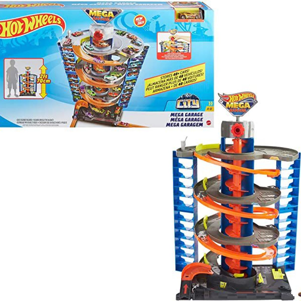 MATTEL - SET HOT WHEELS CITY MEGA GARAGE PISTA DE JUGUETE