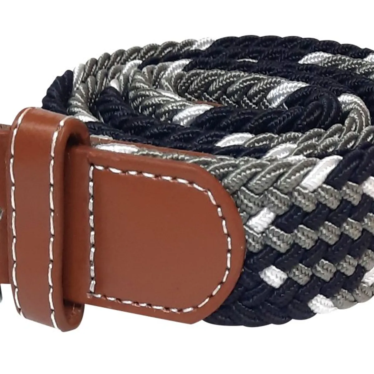 LOMO PLATEADO - Correa trenzada Lomo Plateado