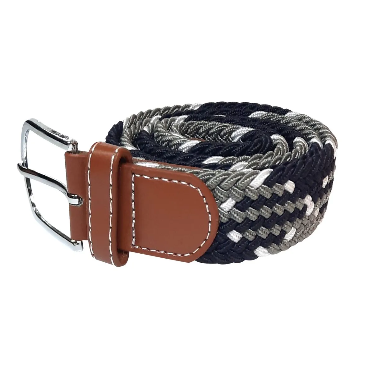 LOMO PLATEADO - Correa trenzada Lomo Plateado
