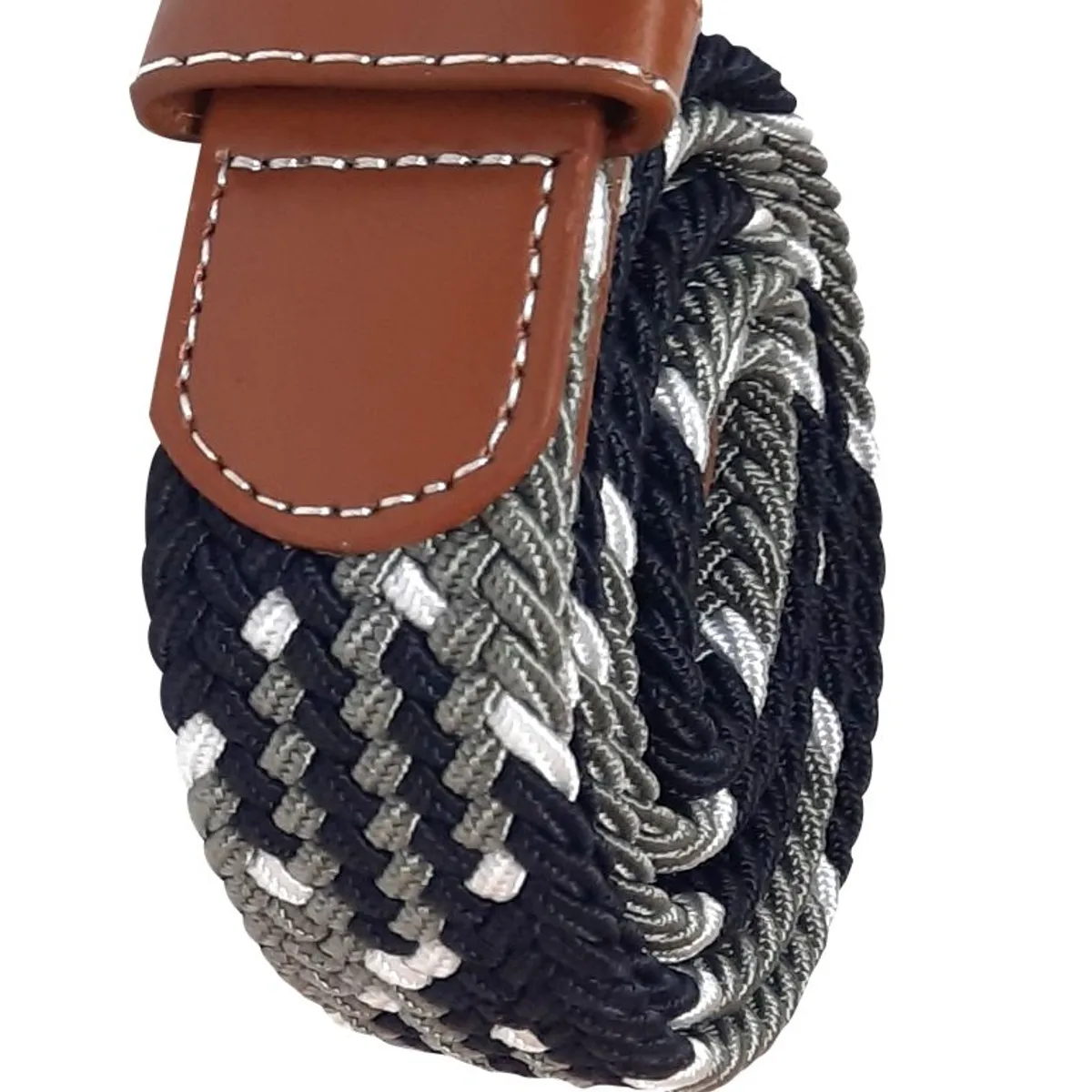 LOMO PLATEADO - Correa trenzada Lomo Plateado