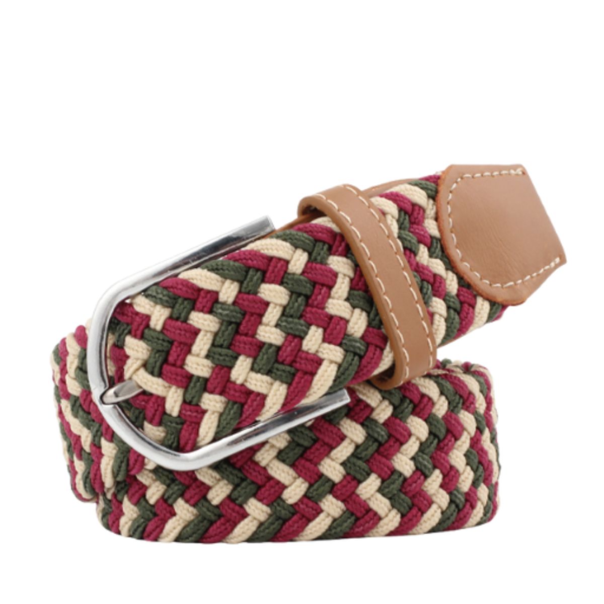 LOMO PLATEADO - Correa trenzada Lomo Plateado