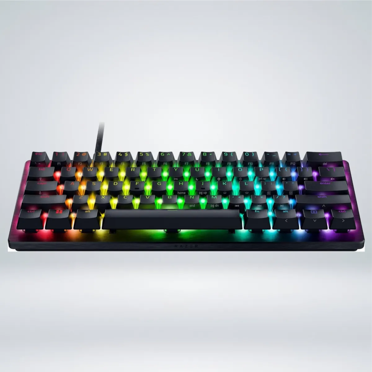 RAZER - TECLADO GAMER HUNTSMAN MINI OPTO MECHANICAL USB-C SWITCH PURPLE SP