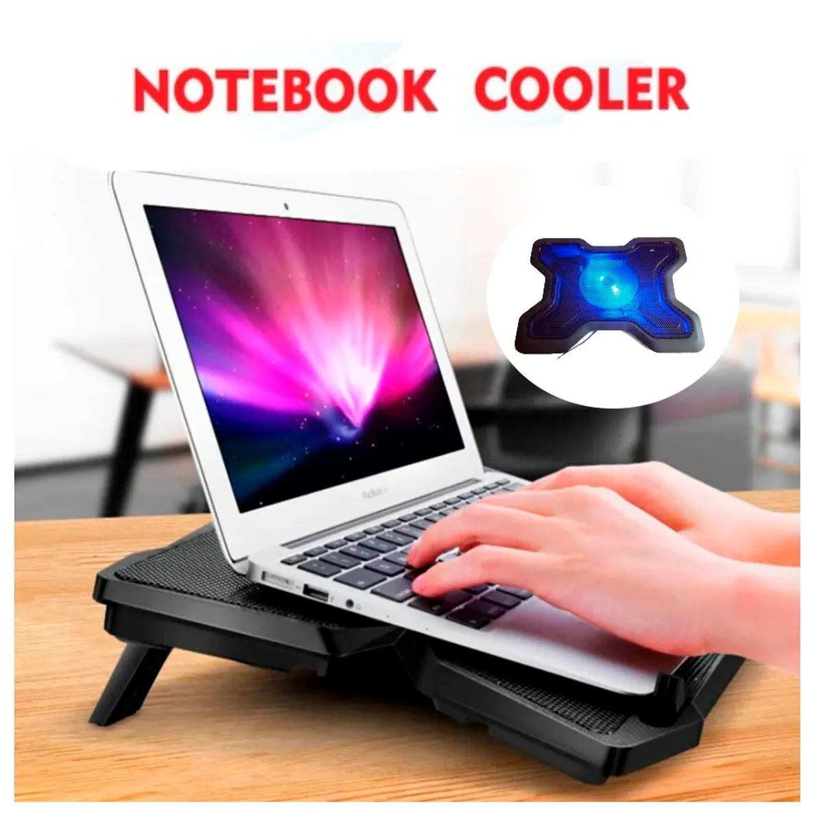 SEISA - Cooler Laptop y Notebook 9 a 15 Base Ventilador